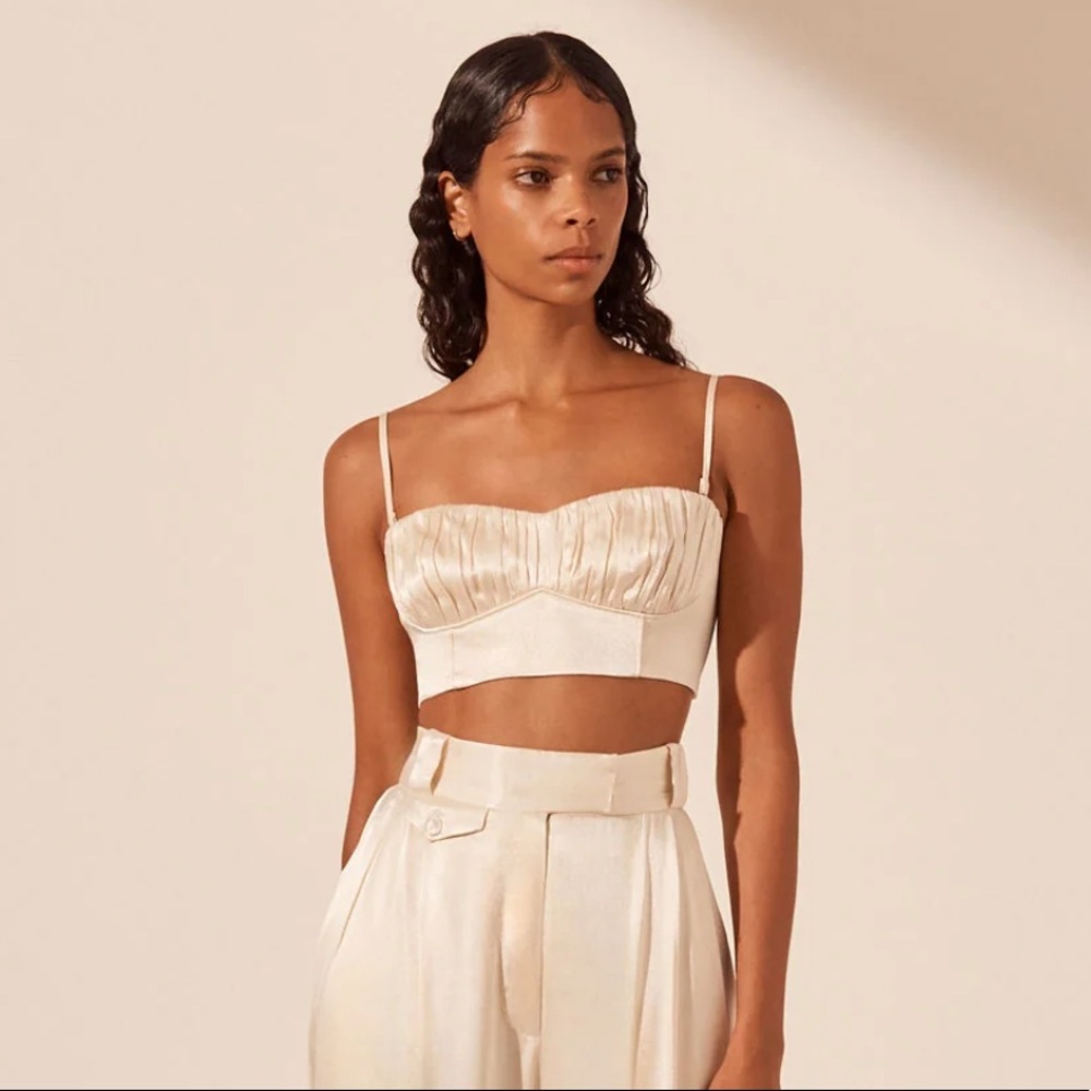 Shona Joy La Lune Corded Ruched Bralette